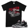 TeeVivo T-Shirt Match Air Jordan 3 Retro OG Black Cement Heaven vibes – Air Jordan 3 Shirt, AJ3 Shirt