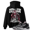 TeeVivo Hoodie Match Air Jordan 3 Retro OG Black Cement Outlaw – Air Jordan 3 Hoodie, AJ3 Hoodie