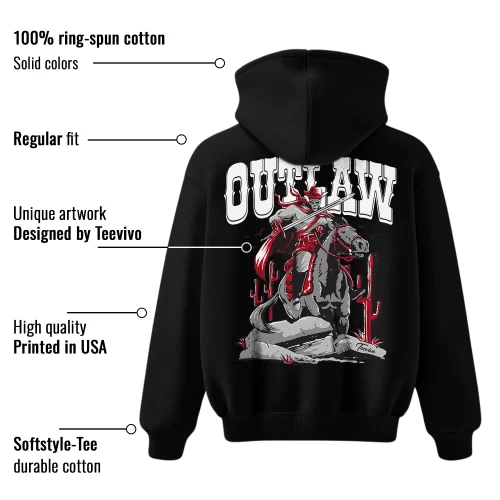 TeeVivo Hoodie Match Air Jordan 3 Retro OG Black Cement Outlaw – Air Jordan 3 Hoodie, AJ3 Hoodie