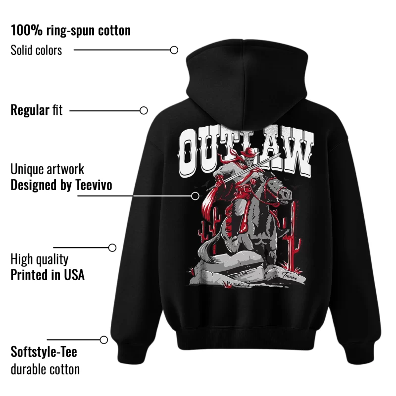 TeeVivo Hoodie Match Air Jordan 3 Retro OG Black Cement Outlaw – Air Jordan 3 Hoodie, AJ3 Hoodie