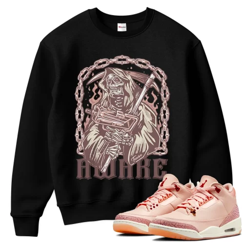 TeeVivo Sweatshirt Match Air Jordan 3 Retro Valentines Day Treat Yourself Awake – Air Jordan 3 Sweatshirt, AJ3 Sweatshirt