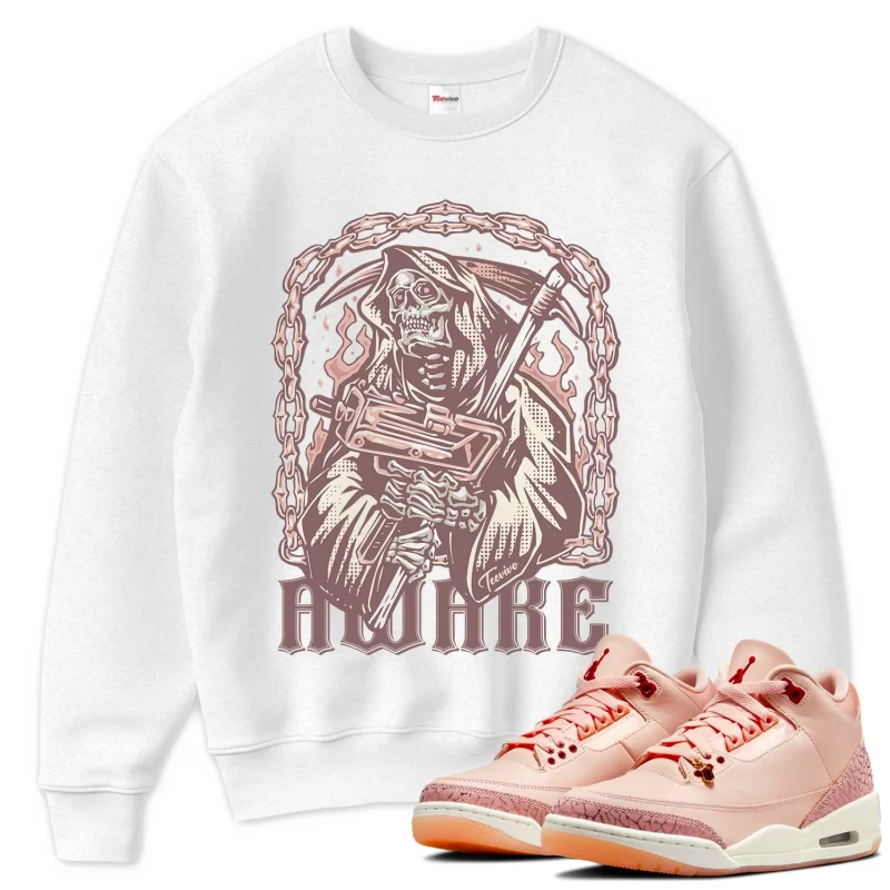TeeVivo Sweatshirt Match Air Jordan 3 Retro Valentines Day Treat Yourself Awake – Air Jordan 3 Sweatshirt, AJ3 Sweatshirt