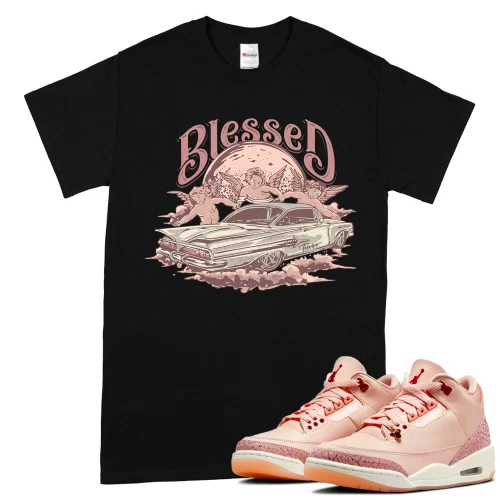 TeeVivo T-Shirt Match Air Jordan 3 Retro Valentines Day Treat Yourself Blessed – Air Jordan 3 Shirt, AJ3 Shirt