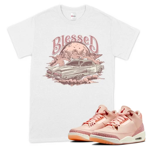 TeeVivo T-Shirt Match Air Jordan 3 Retro Valentines Day Treat Yourself Blessed – Air Jordan 3 Shirt, AJ3 Shirt