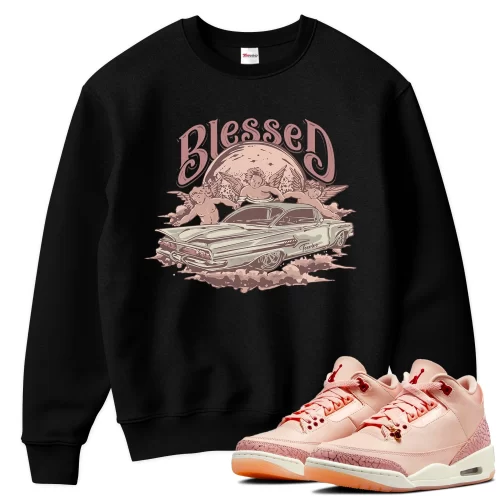 TeeVivo Sweatshirt Match Air Jordan 3 Retro Valentines Day Treat Yourself Blessed – Air Jordan 3 Sweatshirt, AJ3 Sweatshirt