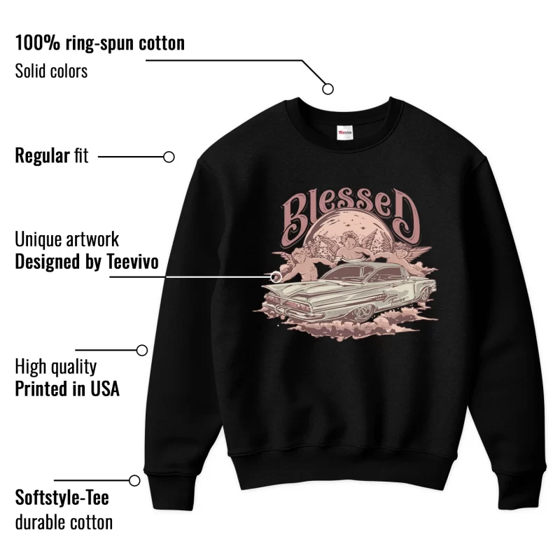 TeeVivo Sweatshirt Match Air Jordan 3 Retro Valentines Day Treat Yourself Blessed – Air Jordan 3 Sweatshirt, AJ3 Sweatshirt