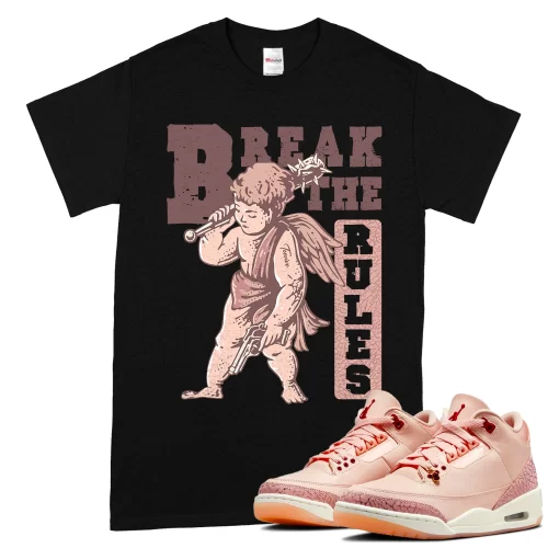 TeeVivo T-Shirt Match Air Jordan 3 Retro Valentines Day Treat Yourself Break the rules – Air Jordan 3 Shirt, AJ3 Shirt