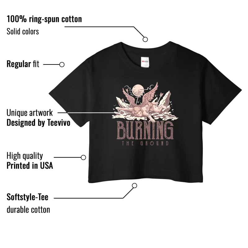 TeeVivo Crop Top Match Air Jordan 3 Retro Valentines Day Treat Yourself Burning the ground – Air Jordan 3 Crop Top, AJ3 Crop Top