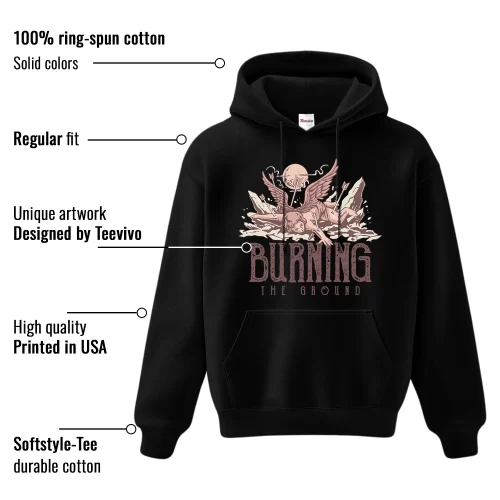 TeeVivo Hoodie Match Air Jordan 3 Retro Valentines Day Treat Yourself Burning the ground – Air Jordan 3 Hoodie, AJ3 Hoodie
