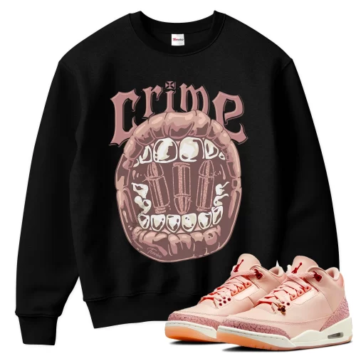 TeeVivo Sweatshirt Match Air Jordan 3 Retro Valentines Day Treat Yourself Crime – Air Jordan 3 Sweatshirt, AJ3 Sweatshirt