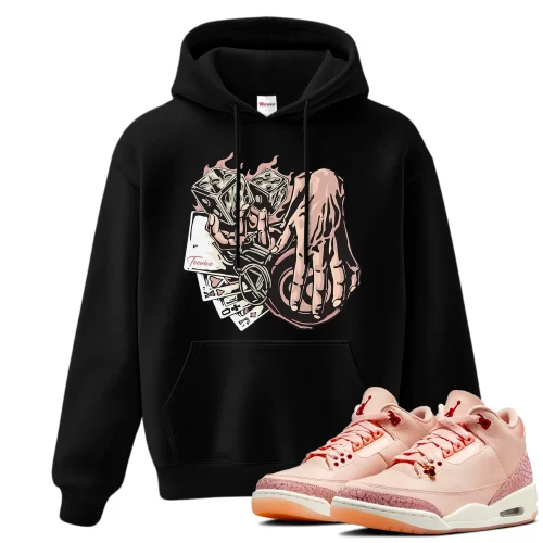 TeeVivo Hoodie Match Air Jordan 3 Retro Valentines Day Treat Yourself Gambling – Air Jordan 3 Hoodie, AJ3 Hoodie