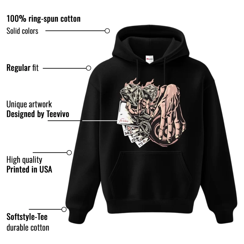 TeeVivo Hoodie Match Air Jordan 3 Retro Valentines Day Treat Yourself Gambling – Air Jordan 3 Hoodie, AJ3 Hoodie