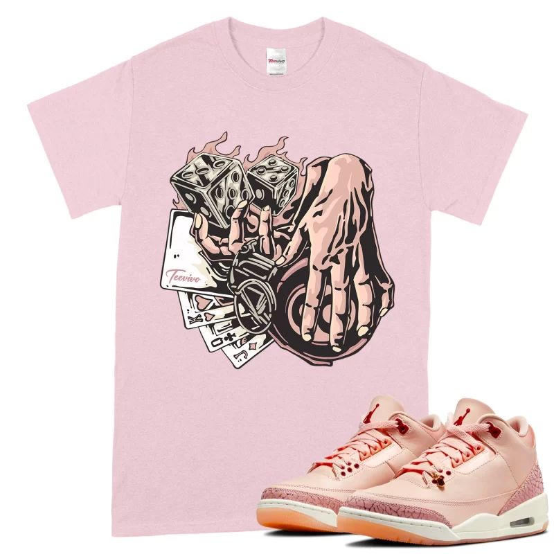 TeeVivo T-Shirt Match Air Jordan 3 Retro Valentines Day Treat Yourself Gambling – Air Jordan 3 Shirt, AJ3 Shirt