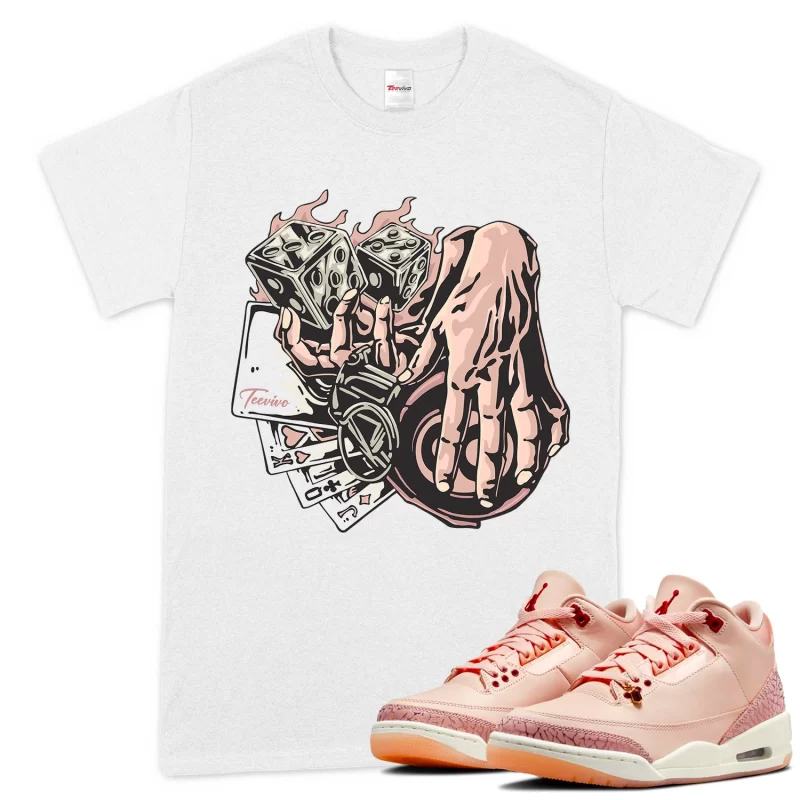 TeeVivo T-Shirt Match Air Jordan 3 Retro Valentines Day Treat Yourself Gambling – Air Jordan 3 Shirt, AJ3 Shirt