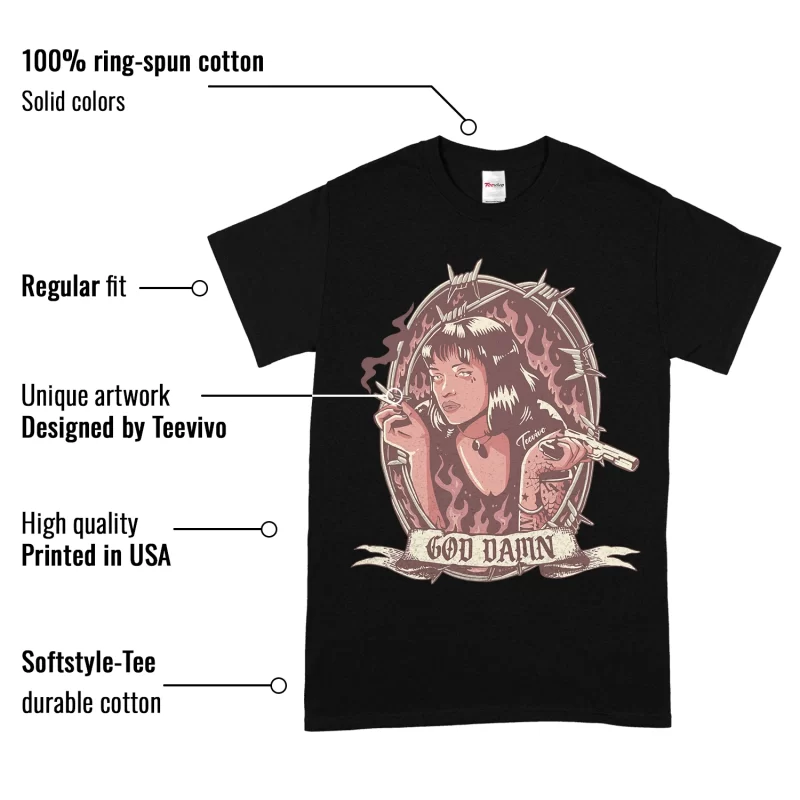 TeeVivo T-Shirt Match Air Jordan 3 Retro Valentines Day Treat Yourself God Daaamn – Air Jordan 3 Shirt, AJ3 Shirt
