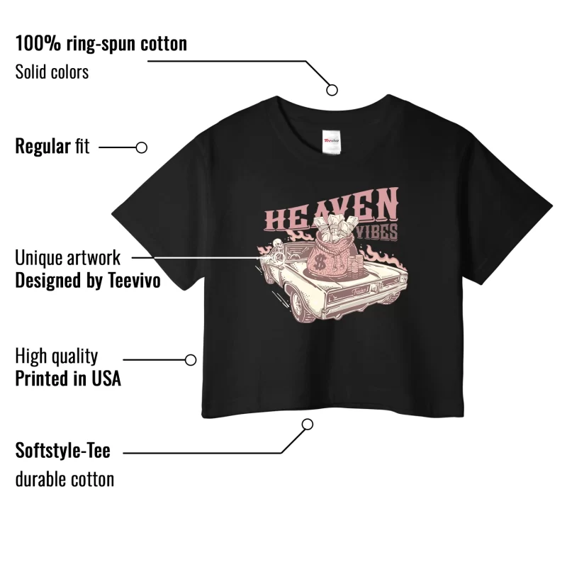 TeeVivo Crop Top Match Air Jordan 3 Retro Valentines Day Treat Yourself Heaven vibes – Air Jordan 3 Crop Top, AJ3 Crop Top