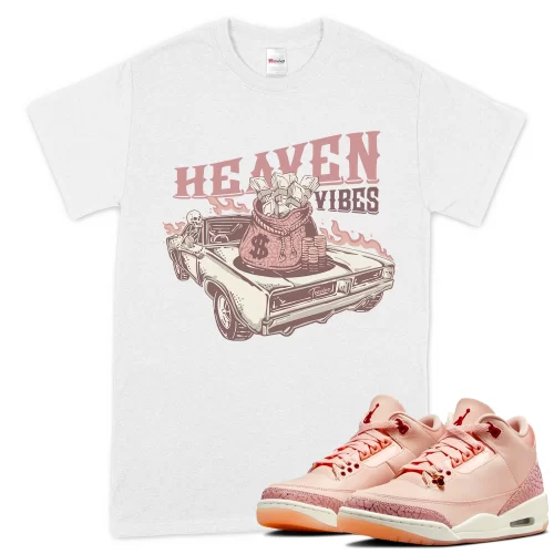 TeeVivo T-Shirt Match Air Jordan 3 Retro Valentines Day Treat Yourself Heaven vibes – Air Jordan 3 Shirt, AJ3 Shirt