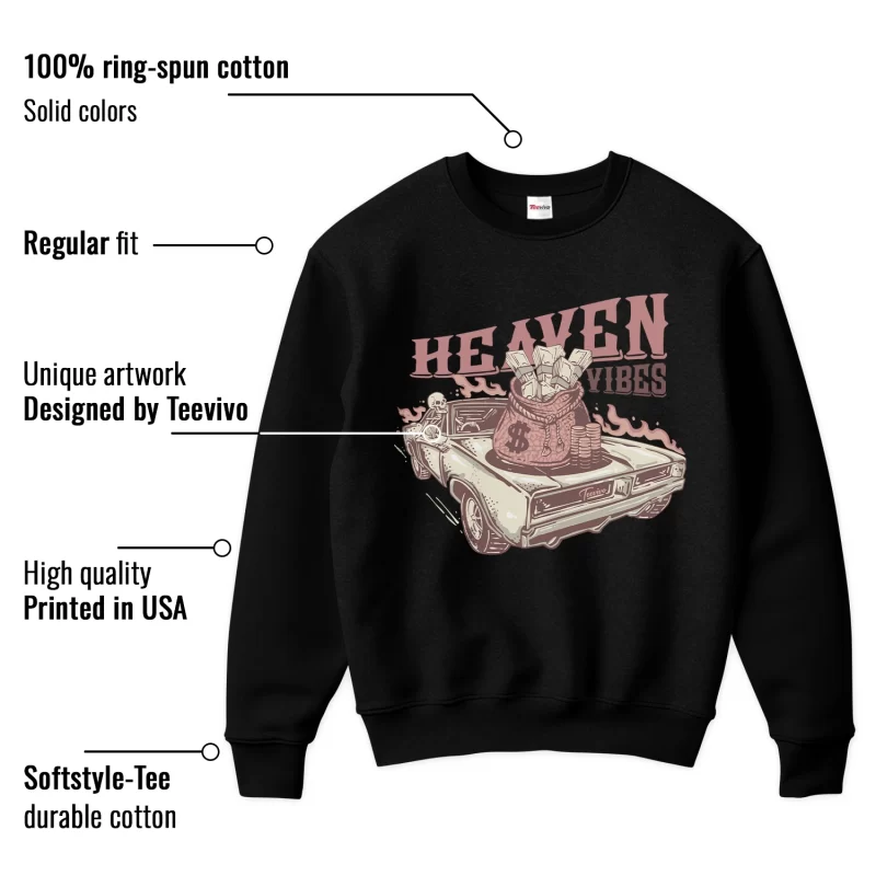 TeeVivo Sweatshirt Match Air Jordan 3 Retro Valentines Day Treat Yourself Heaven vibes – Air Jordan 3 Sweatshirt, AJ3 Sweatshirt