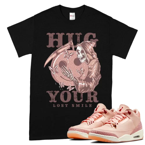 TeeVivo T-Shirt Match Air Jordan 3 Retro Valentines Day Treat Yourself Hug your lost smile – Air Jordan 3 Shirt, AJ3 Shirt