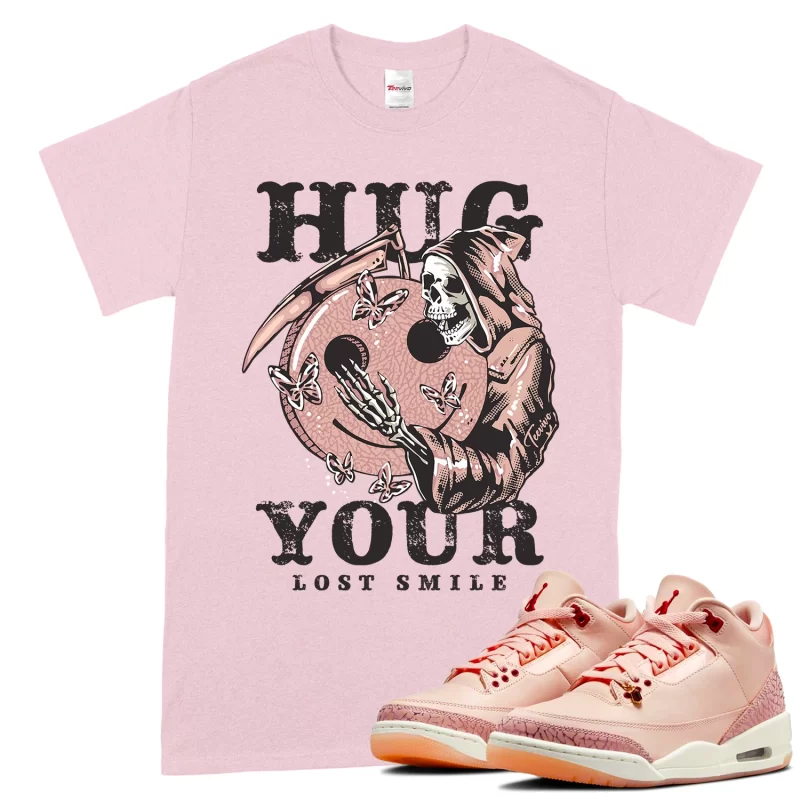 TeeVivo T-Shirt Match Air Jordan 3 Retro Valentines Day Treat Yourself Hug your lost smile – Air Jordan 3 Shirt, AJ3 Shirt