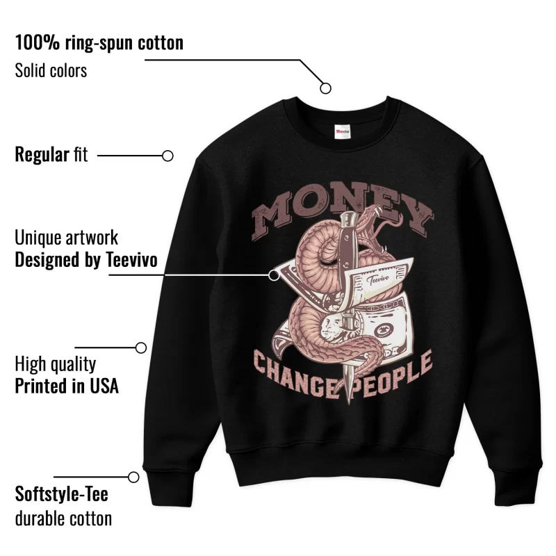 TeeVivo Sweatshirt Match Air Jordan 3 Retro Valentines Day Treat Yourself Money change people – Air Jordan 3 Sweatshirt, AJ3 Sweatshirt