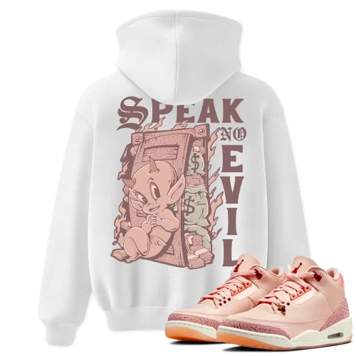 TeeVivo Hoodie Match Air Jordan 3 Retro Valentines Day Treat Yourself Speak no evil – Air Jordan 3 Hoodie, AJ3 Hoodie