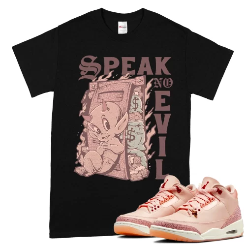 TeeVivo T-Shirt Match Air Jordan 3 Retro Valentines Day Treat Yourself Speak no evil – Air Jordan 3 Shirt, AJ3 Shirt