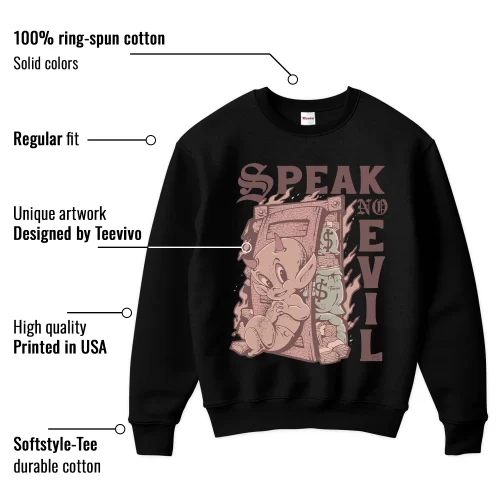 TeeVivo Sweatshirt Match Air Jordan 3 Retro Valentines Day Treat Yourself Speak no evil – Air Jordan 3 Sweatshirt, AJ3 Sweatshirt