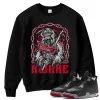 TeeVivo Sweatshirt Match Air Jordan 4 Retro Bred Reimagined Awake – Air Jordan 4 Sweatshirt, AJ4 Sweatshirt