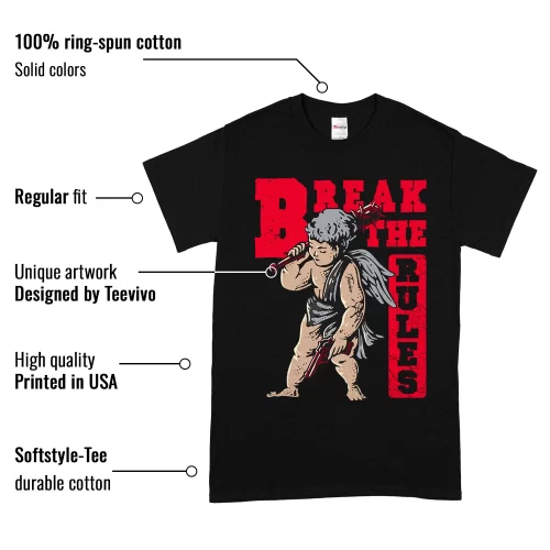 TeeVivo T-Shirt Match Air Jordan 4 Retro Bred Reimagined Break the rules – Air Jordan 4 Shirt, AJ4 Shirt