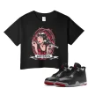 TeeVivo Crop Top Match Air Jordan 4 Retro Bred Reimagined God Daaamn – Air Jordan 4 Crop Top, AJ4 Crop Top