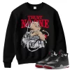 TeeVivo Sweatshirt Match Air Jordan 4 Retro Bred Reimagined Trust no one – Air Jordan 4 Sweatshirt, AJ4 Sweatshirt