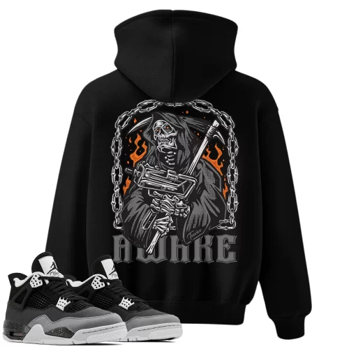 TeeVivo Hoodie Match Air Jordan 4 Retro Fear Awake – Air Jordan 4 Hoodie, AJ4 Hoodie