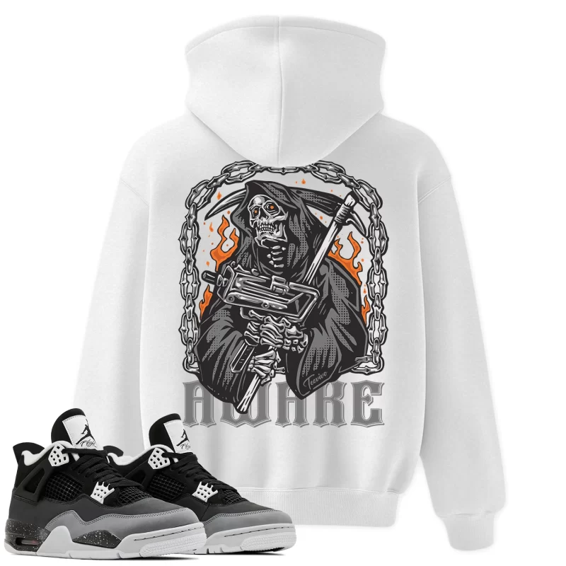 TeeVivo Hoodie Match Air Jordan 4 Retro Fear Awake – Air Jordan 4 Hoodie, AJ4 Hoodie
