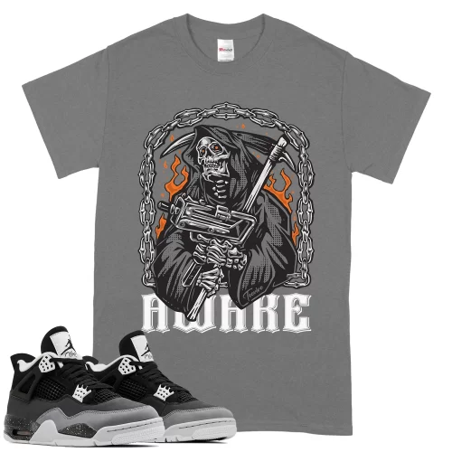 TeeVivo T-Shirt Match Air Jordan 4 Retro Fear Awake – Air Jordan 4 Shirt, AJ4 Shirt