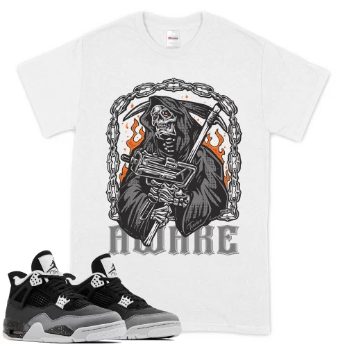 TeeVivo T-Shirt Match Air Jordan 4 Retro Fear Awake – Air Jordan 4 Shirt, AJ4 Shirt