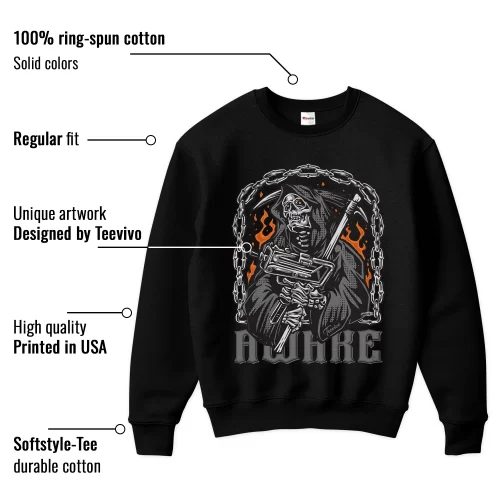 TeeVivo Sweatshirt Match Air Jordan 4 Retro Fear Awake – Air Jordan 4 Sweatshirt, AJ4 Sweatshirt