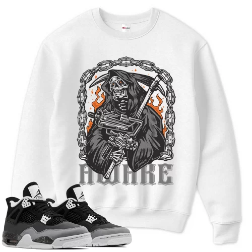 TeeVivo Sweatshirt Match Air Jordan 4 Retro Fear Awake – Air Jordan 4 Sweatshirt, AJ4 Sweatshirt
