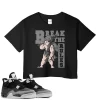 TeeVivo Crop Top Match Air Jordan 4 Retro Fear Break the rules – Air Jordan 4 Crop Top, AJ4 Crop Top