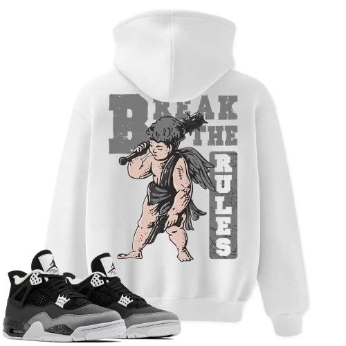 TeeVivo Hoodie Match Air Jordan 4 Retro Fear Break the rules – Air Jordan 4 Hoodie, AJ4 Hoodie