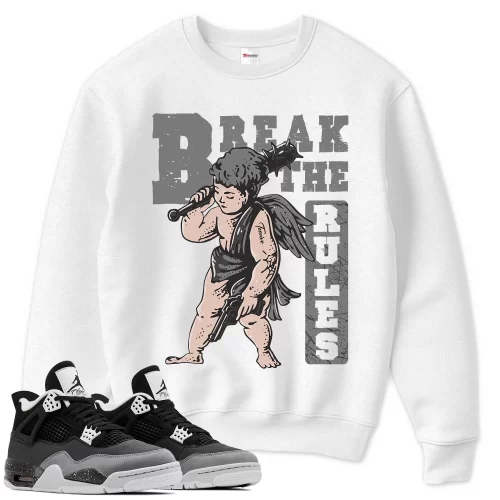 TeeVivo Sweatshirt Match Air Jordan 4 Retro Fear Break the rules – Air Jordan 4 Sweatshirt, AJ4 Sweatshirt