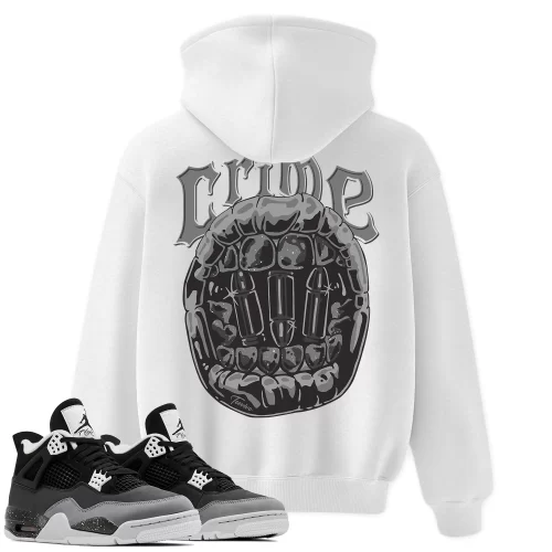 TeeVivo Hoodie Match Air Jordan 4 Retro Fear Crime – Air Jordan 4 Hoodie, AJ4 Hoodie