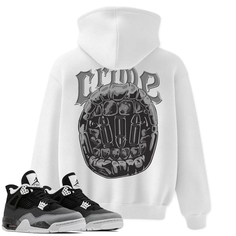 TeeVivo Hoodie Match Air Jordan 4 Retro Fear Crime – Air Jordan 4 Hoodie, AJ4 Hoodie