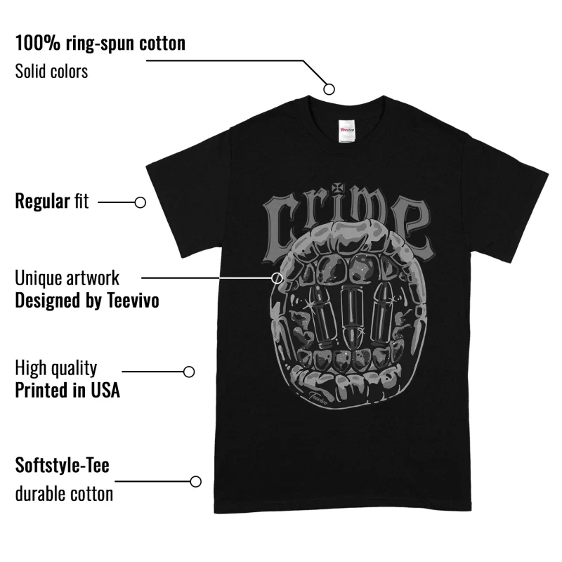 TeeVivo T-Shirt Match Air Jordan 4 Retro Fear Crime – Air Jordan 4 Shirt, AJ4 Shirt