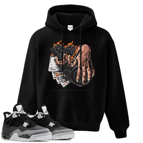 TeeVivo Hoodie Match Air Jordan 4 Retro Fear Gambling – Air Jordan 4 Hoodie, AJ4 Hoodie