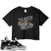 TeeVivo Crop Top Match Air Jordan 4 Retro Fear Heaven vibes – Air Jordan 4 Crop Top, AJ4 Crop Top