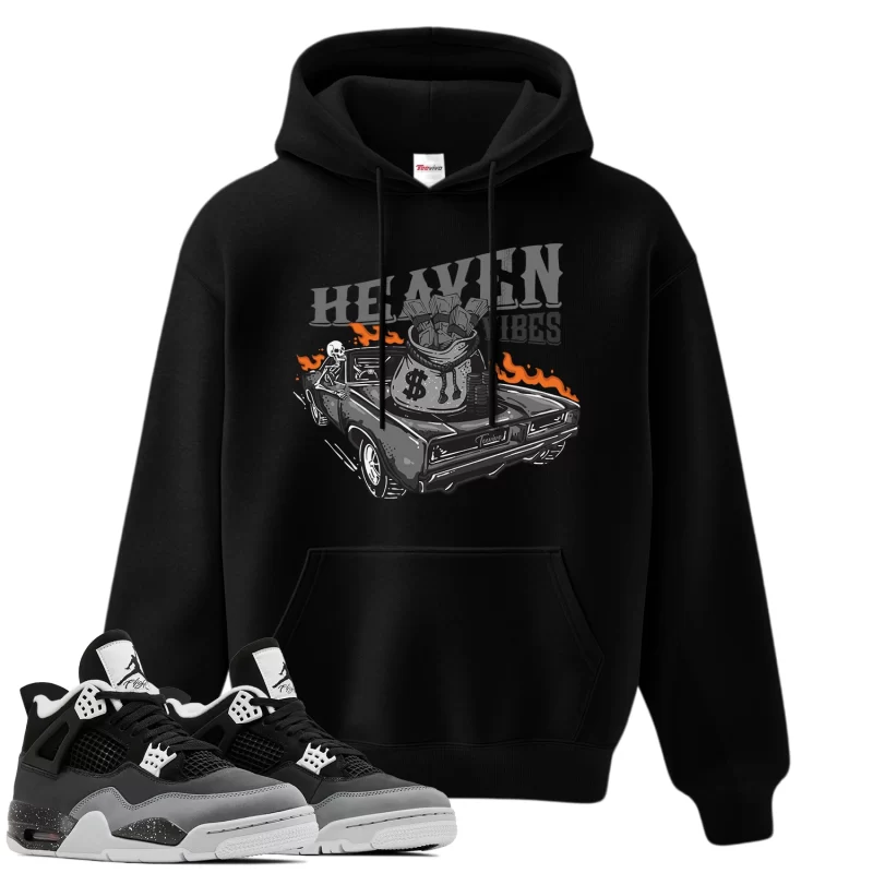 TeeVivo Hoodie Match Air Jordan 4 Retro Fear Heaven vibes – Air Jordan 4 Hoodie, AJ4 Hoodie