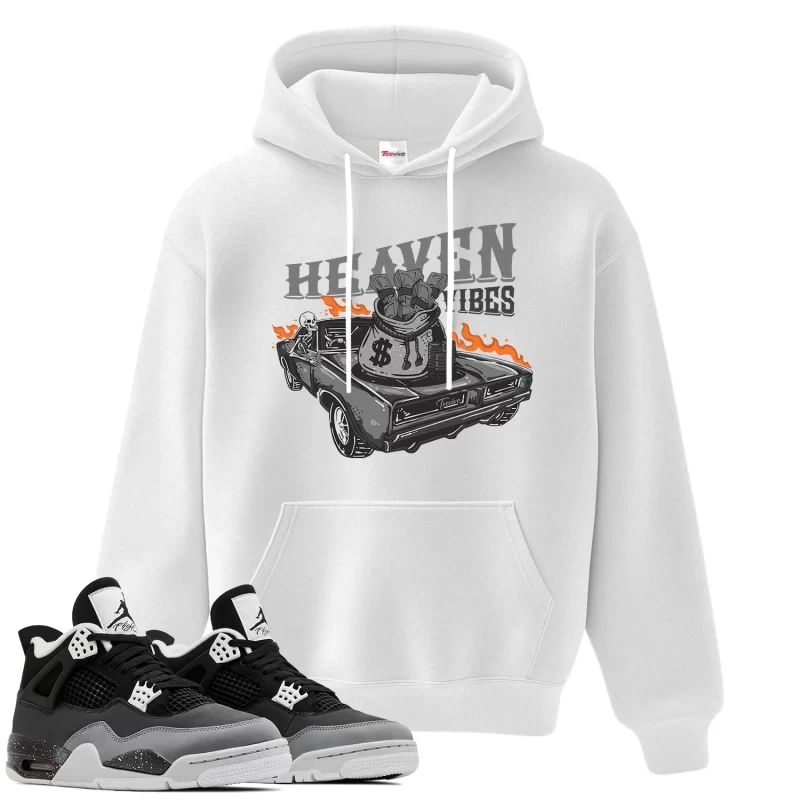 TeeVivo Hoodie Match Air Jordan 4 Retro Fear Heaven vibes – Air Jordan 4 Hoodie, AJ4 Hoodie