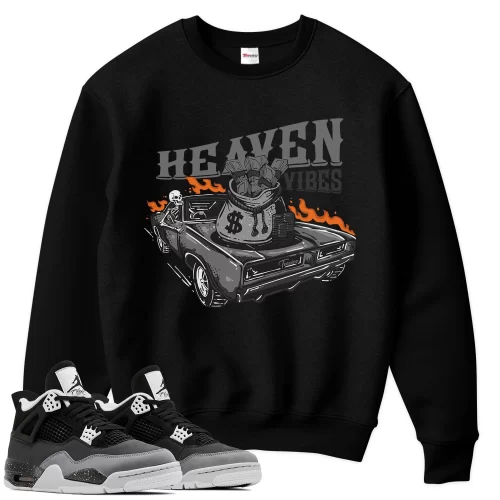 TeeVivo Sweatshirt Match Air Jordan 4 Retro Fear Heaven vibes – Air Jordan 4 Sweatshirt, AJ4 Sweatshirt