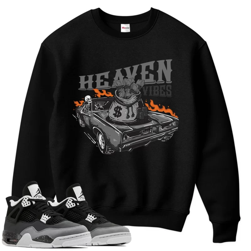 TeeVivo Sweatshirt Match Air Jordan 4 Retro Fear Heaven vibes – Air Jordan 4 Sweatshirt, AJ4 Sweatshirt